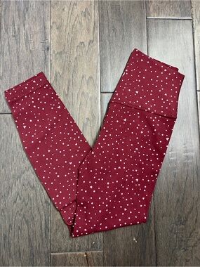 Lululemon NEW Align No Line High-Rise Pant 25" Heart Scatter Dot Print Candy
